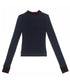 Faux Layered Open Collar Top